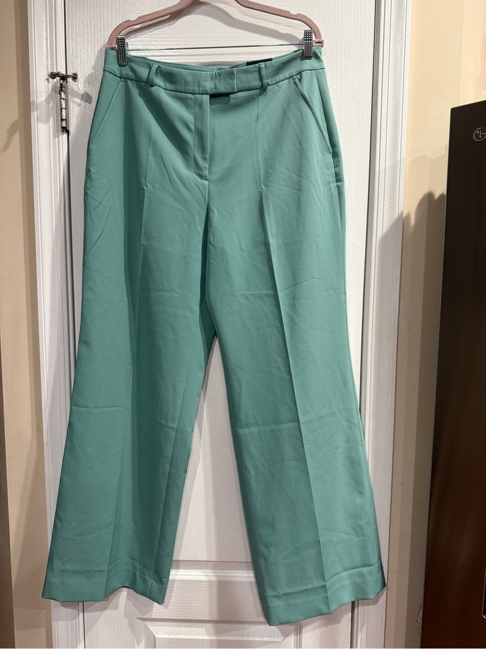 White House Black Market Mint Green Wide-Leg Dress Pants